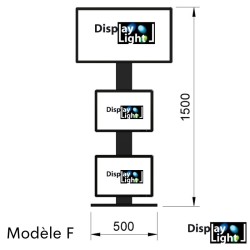 Totem Hybride lumineux Modèle F